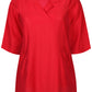 Zhenzi Orra 935-Tunic 3/4 Tango Red