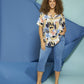 Zhenzi top Lyda Cornflower blue