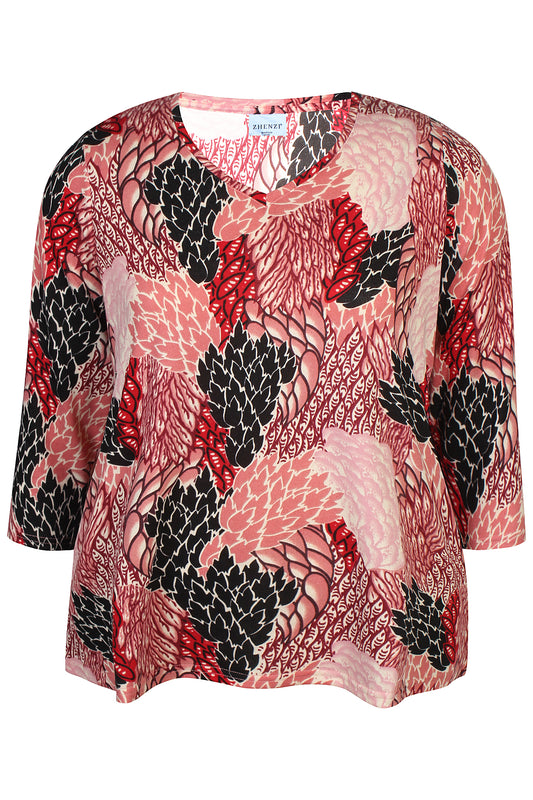 Zhenzi Zh-Ainsley 992-Blouse 3/4 Antique rose