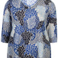 Zhenzi Zh-Ainsley 992-Blouse 3/4 True Blue
