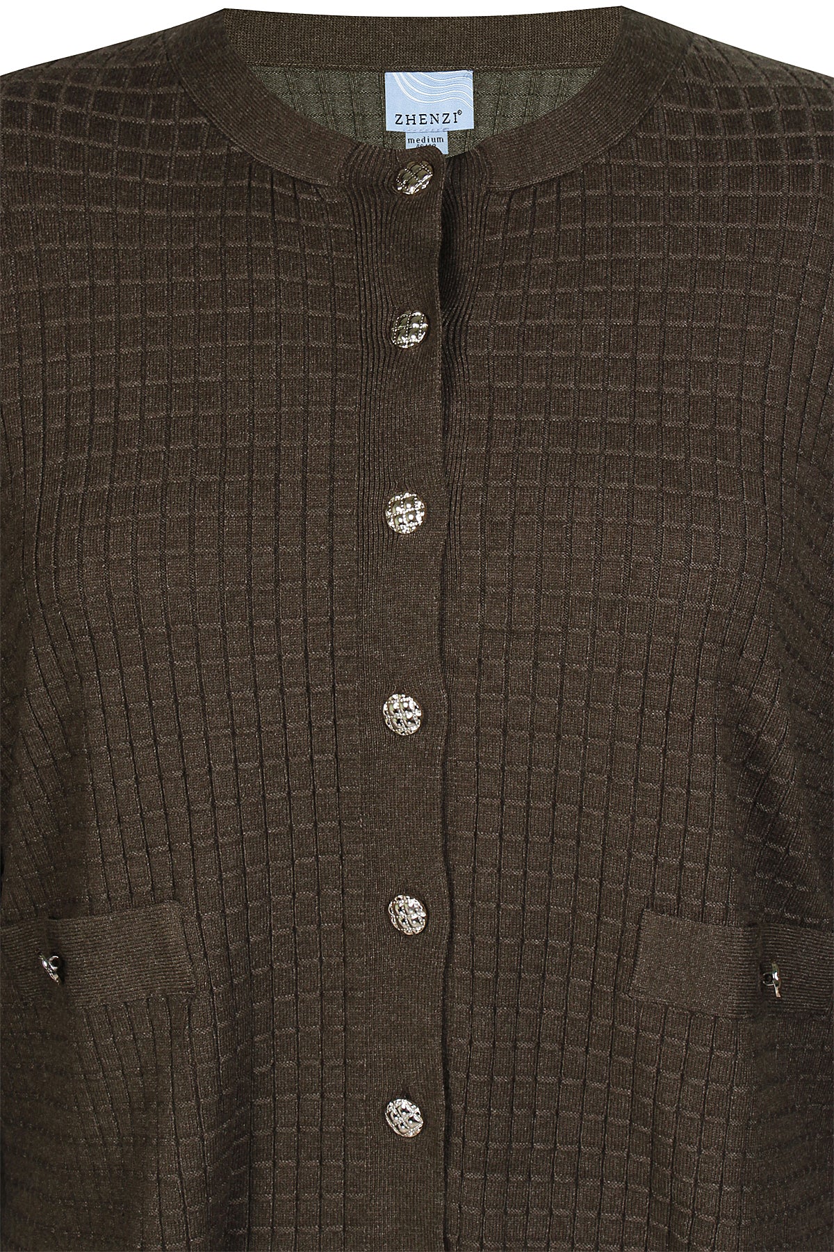 Zhenzi ZH-Kogle 996-Cardigan L/S Stone green