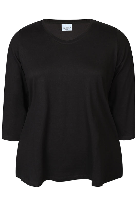 Zhenzi Zh-Alberta 229-T-shirt 3/4 Black