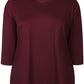 Zhenzi Zh-Alberta 229-T-shirt 3/4 Maroon