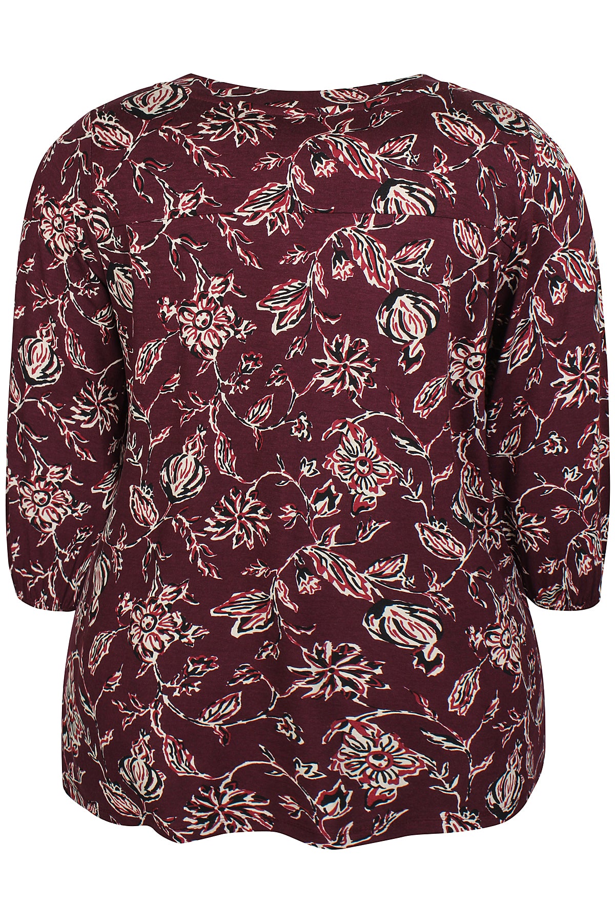 Zhenzi Zh-Sylva 1016-Blouse 3/4 Maroon