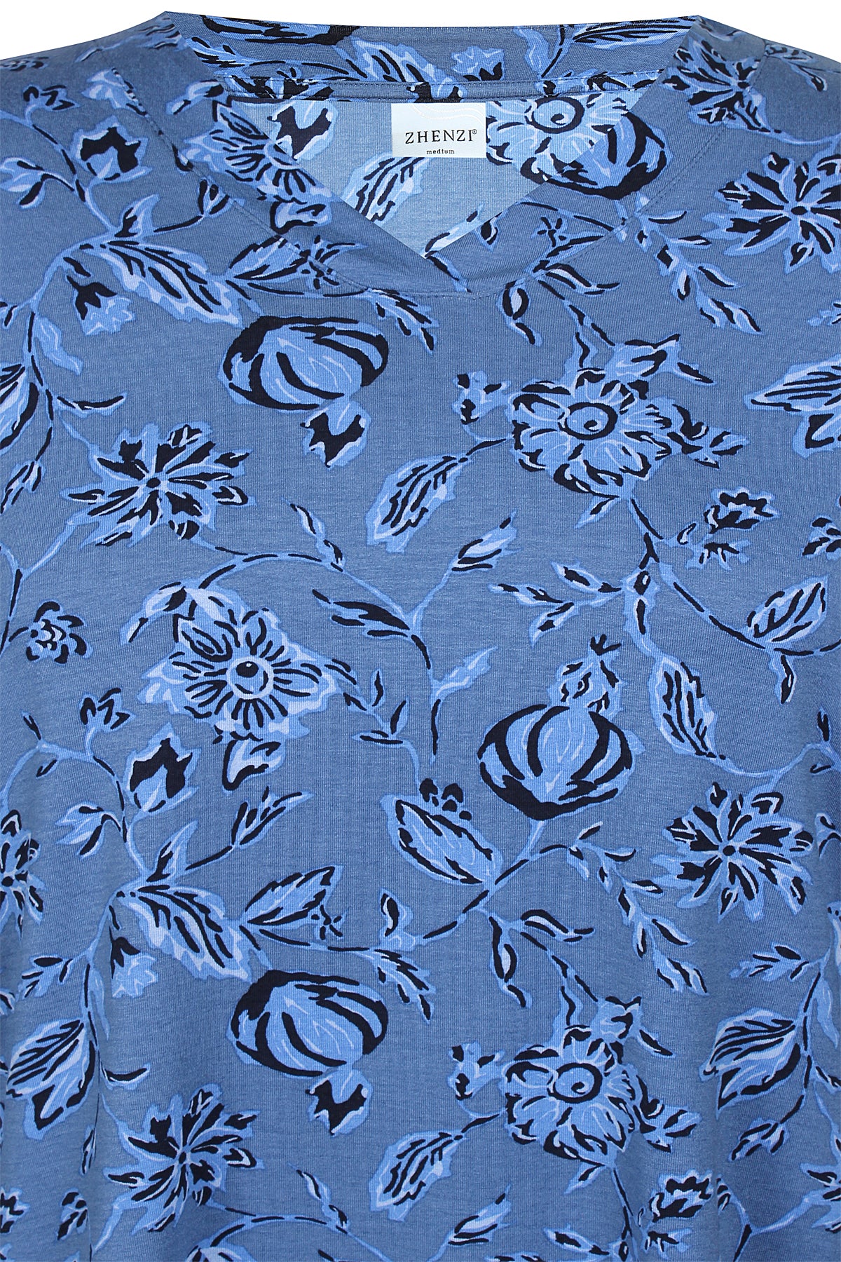 Zhenzi Zh-Sylva 1016-Blouse 3/4 True blue