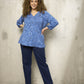 Zhenzi Zh-Sylva 1016-Blouse 3/4 True blue