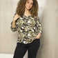 Zhenzi Zh-Saki 1025-Blouse 3/4 Stone green