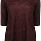 Zhenzi Zh-Sara 1038-Tunic 3/4 Maroon