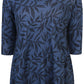Zhenzi Zh-Sara 1038-Tunic 3/4 True Blue