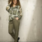 Zhenzi Zh-Seya 1042-Blouse L/S Stone green