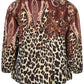 Zhenzi Zh-Siff 1049-Blouse L/S Maroon