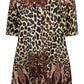 Zhenzi Zh-Siff 1050-Dress 3/4 Maroon
