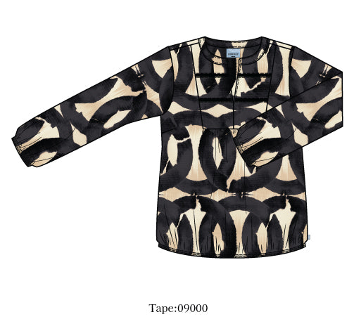 Zhenzi Zh-Sini 1058-Blouse L/S Zwart