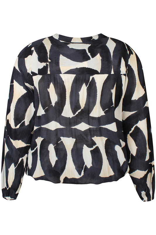 Zhenzi Zh-Sini 1058-Blouse L/S Zwart