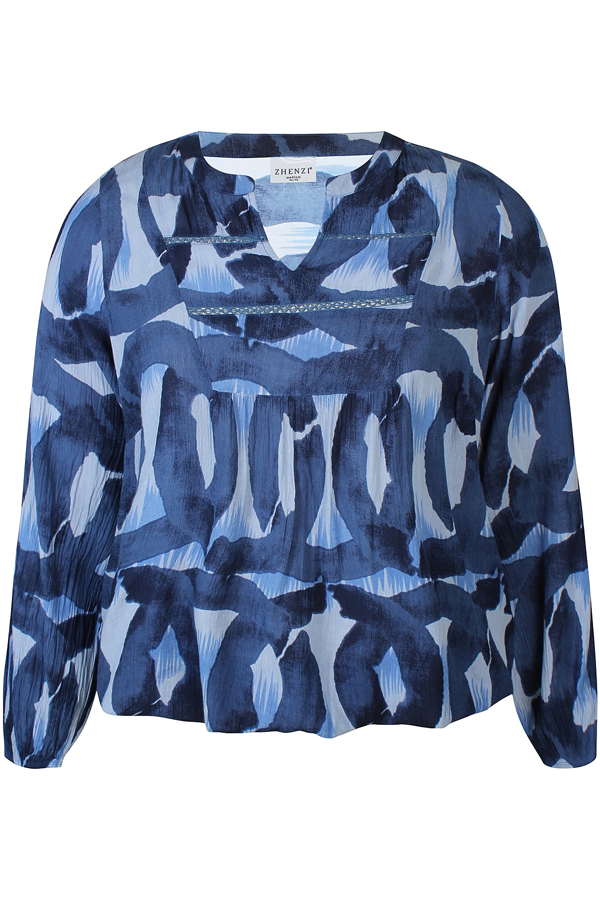 Zhenzi Zh-Sini 1058-Blouse L/S True blue