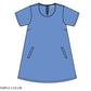Zhenzi jurk Suvi Cornflower Blue