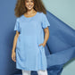 Zhenzi jurk Suvi Cornflower Blue