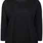 Zhenzi Zh-Tess 1098-T-shirt L/S zwart