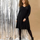 Zhenzi Zh-Toby 1114-Dress L/S Zwart