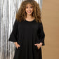Zhenzi Zh-Tori 1116-Tunic 3/4 Zwart