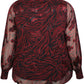 Zhenzi Zh-Tula 1121-Blouse L/S Burgundy red