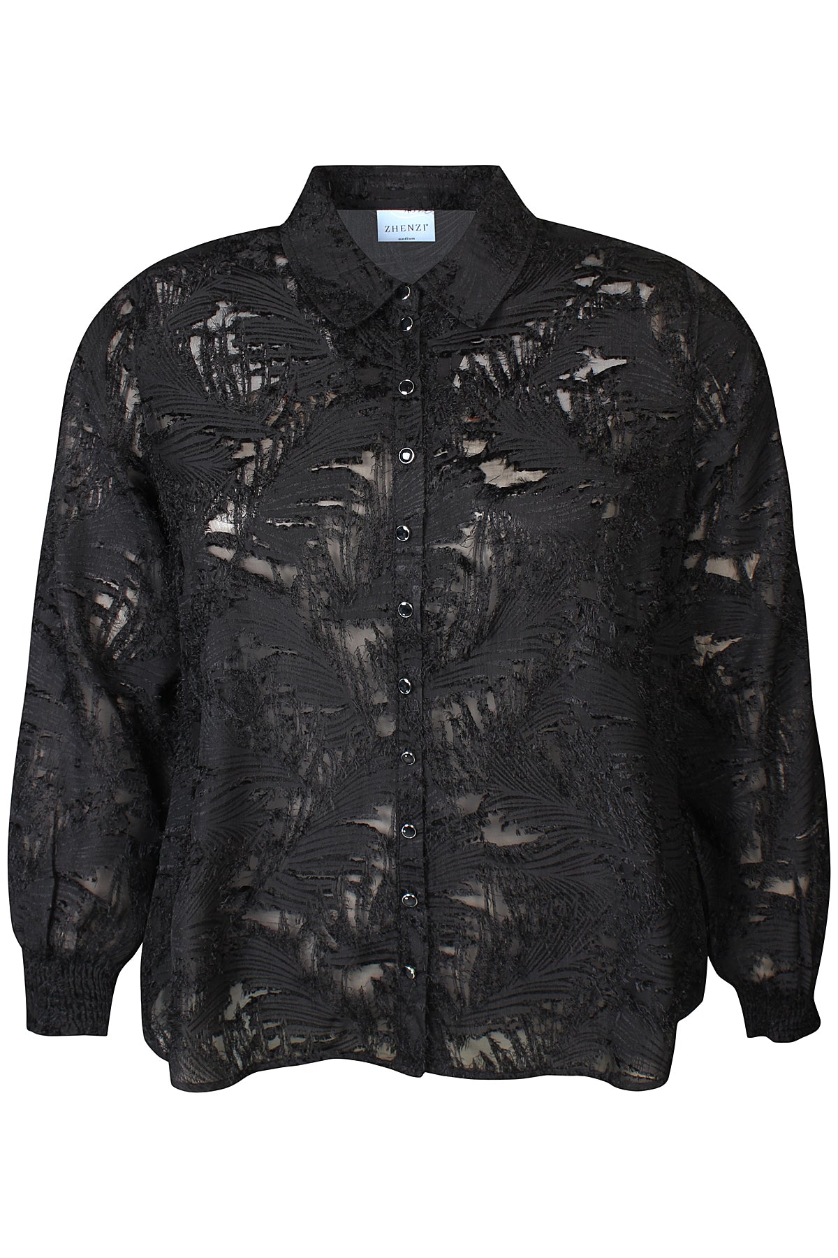 Zhenzi Zh-Tyra 1123-Shirt L/S Zwart