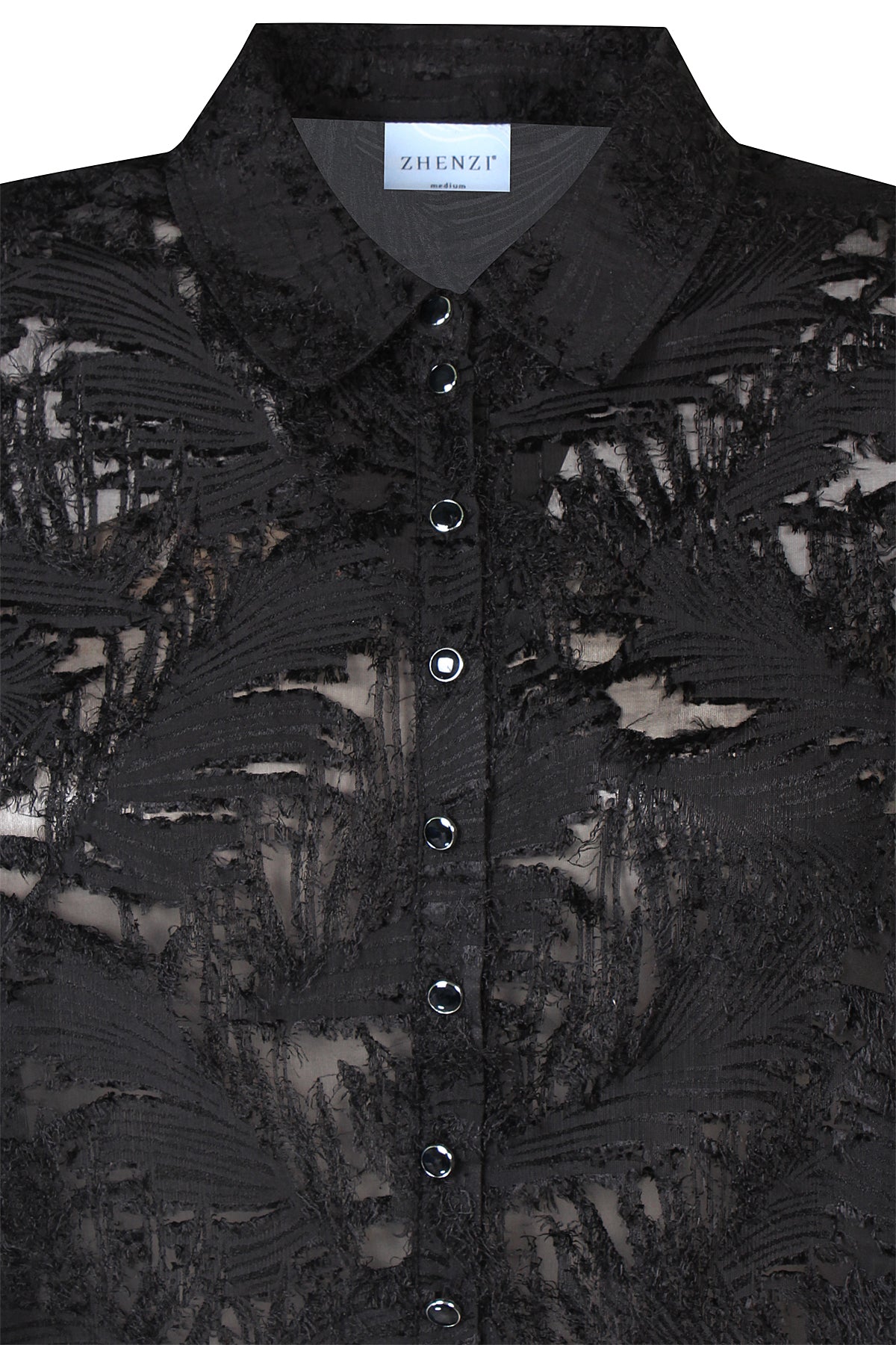 Zhenzi Zh-Tyra 1123-Shirt L/S Zwart