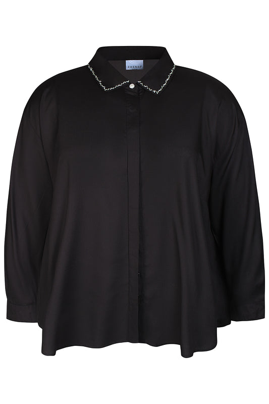 Zhenzi Zh-Vicy 1133-Shirt L/S Zwart