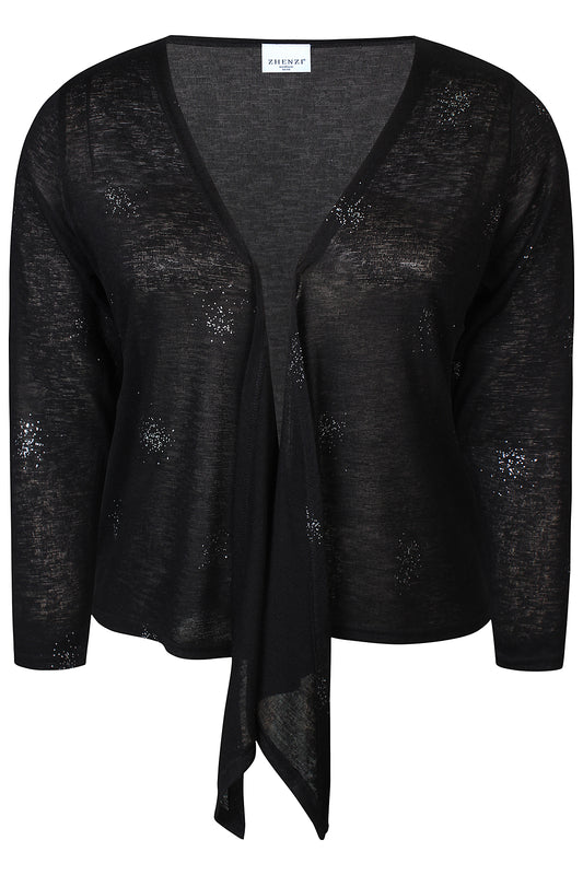 Zhenzi Zh-Agar 1152- Cardigan zwart