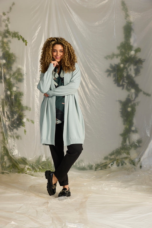 Zhenzi Kogle 1164-Cardigan L/S Clary sage