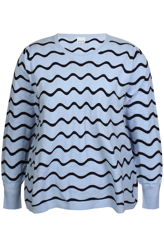 Zhenzi -Elga 1166-Pullover L/S Sky Way