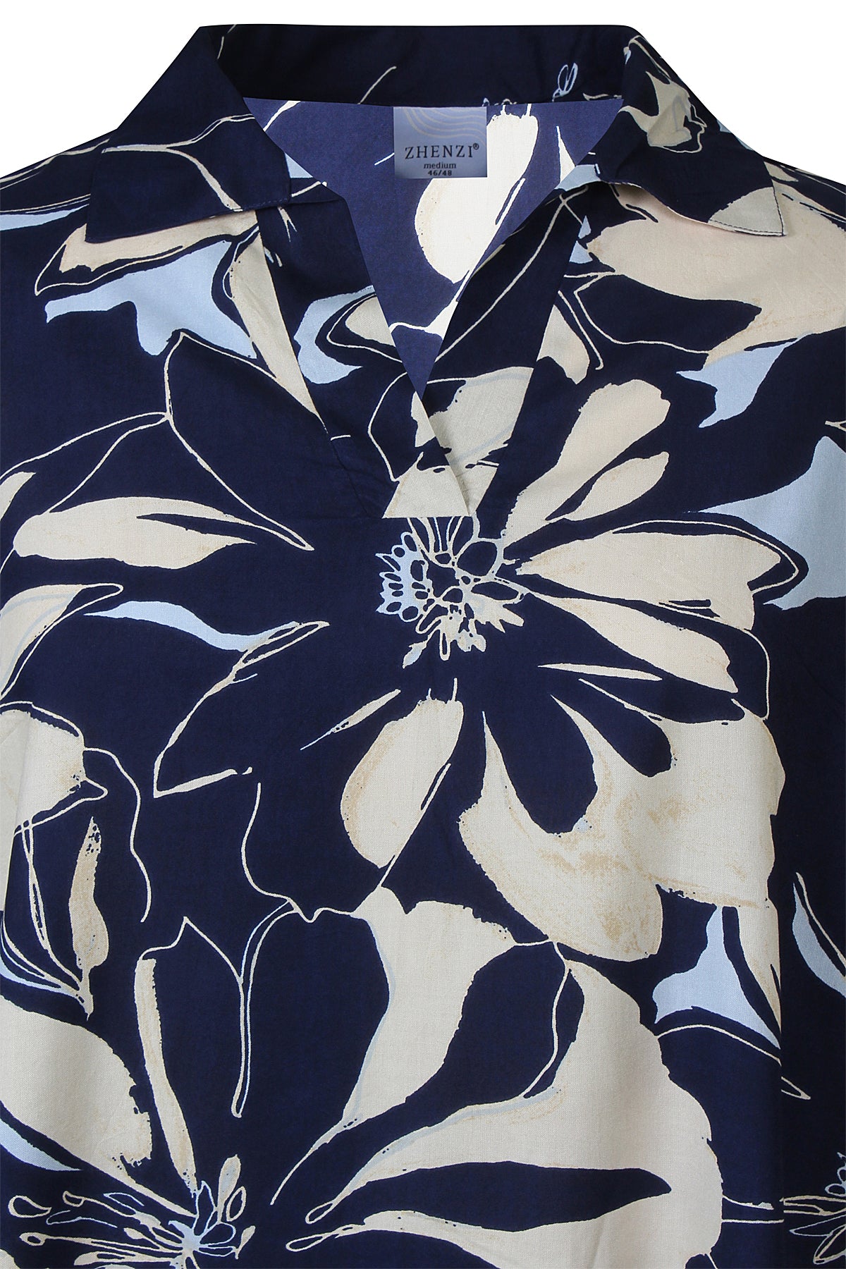 Zhenzi -Amaya 1195-Blouse 3/4 Navy