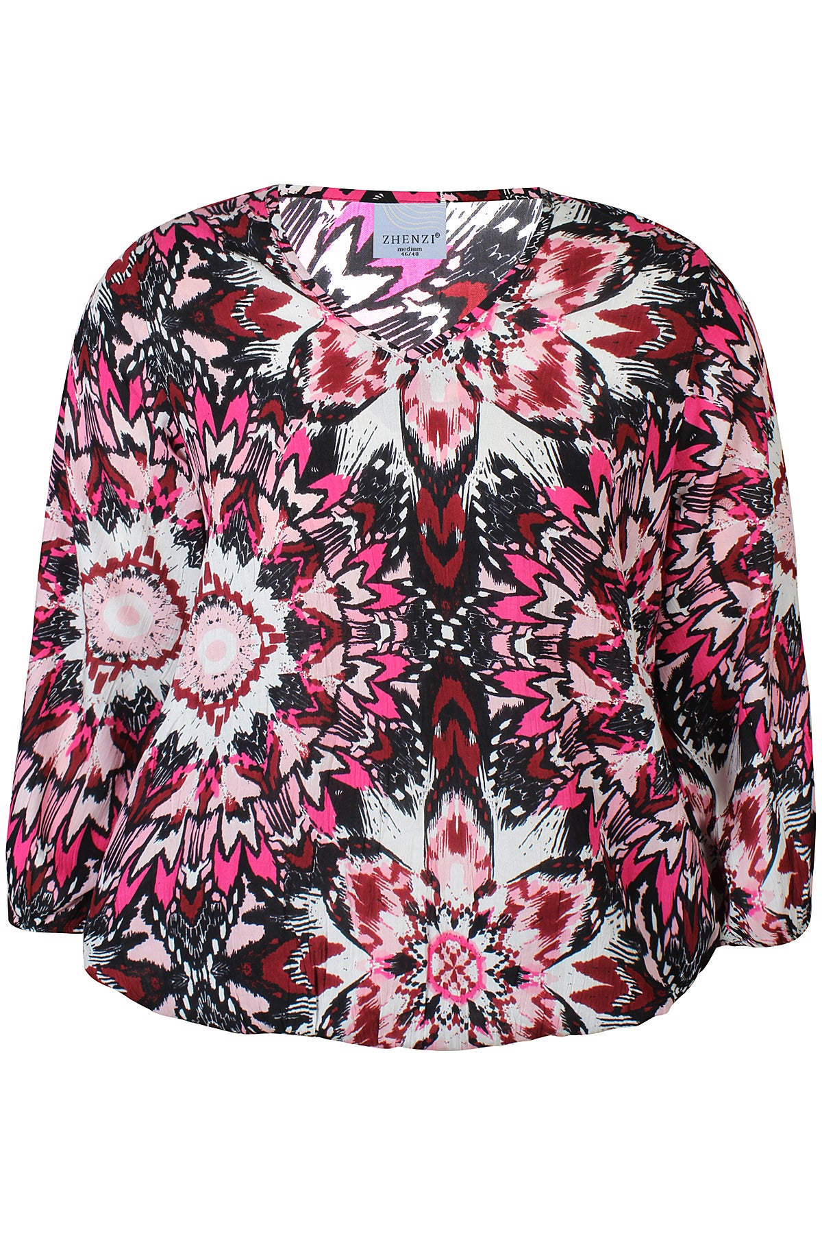 Zhenzi -Anais 1201-Blouse 3/4 Pink Orchid