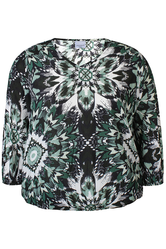 Zhenzi -Anais 1201-Blouse 3/4 Clary Sage