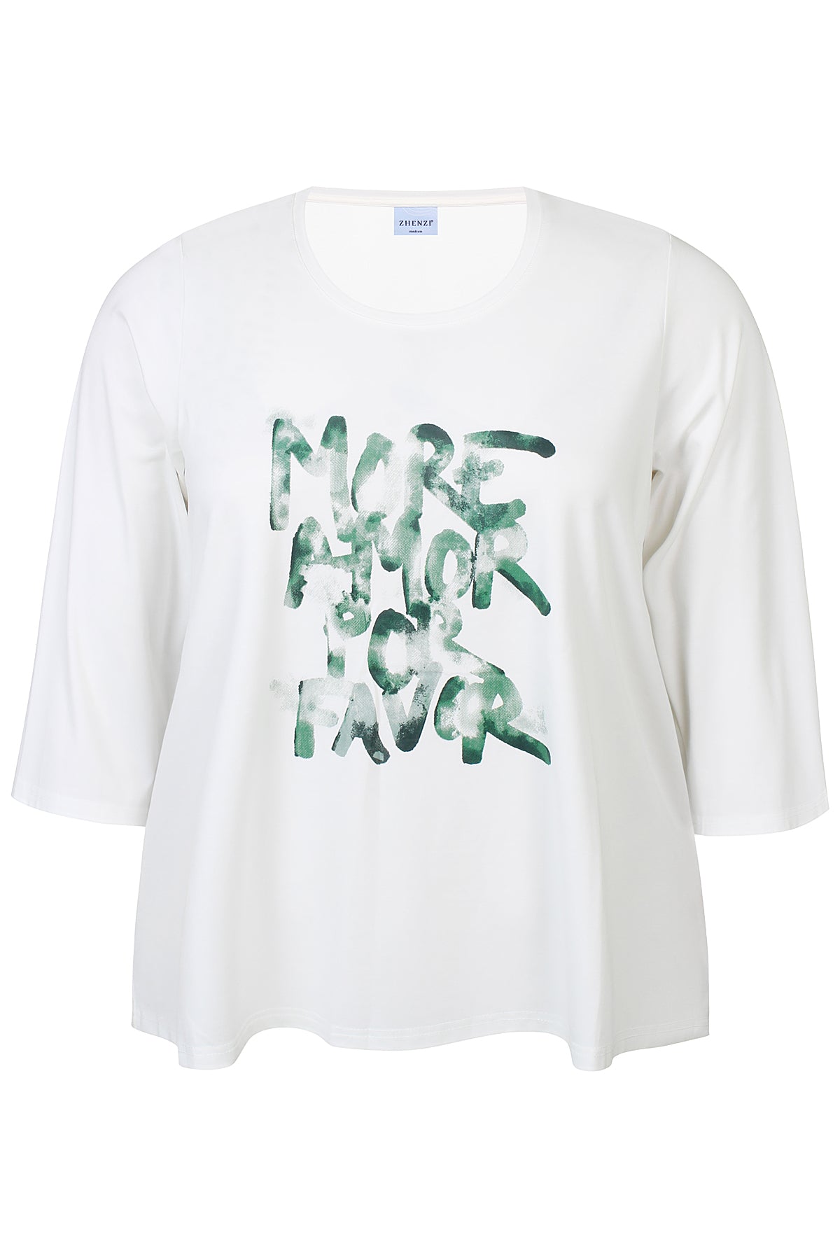 Zhenzi -Annie 1221-T-Shirt 3/4 Off white
