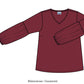 Zhenzi Zh-Tica 1235-Blouse L/S Burgundy red