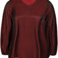 Zhenzi Zh-Tica 1235-Blouse L/S Burgundy red