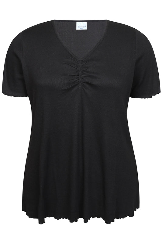 Zhenzi -Lara 1249-T-shirt S/S Black