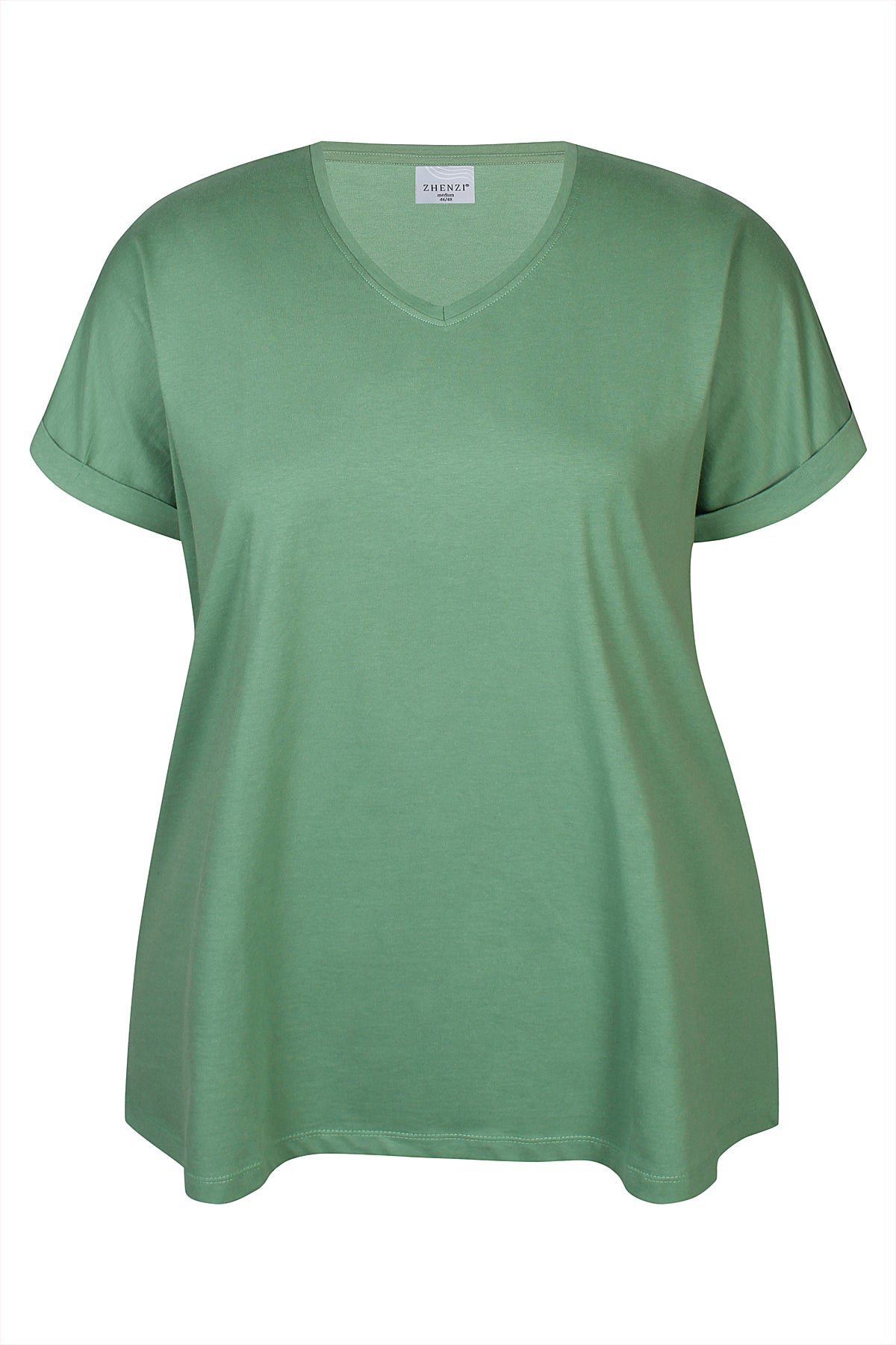 Zhenzi -Alberta 014-T-shirt S/S Cactus green