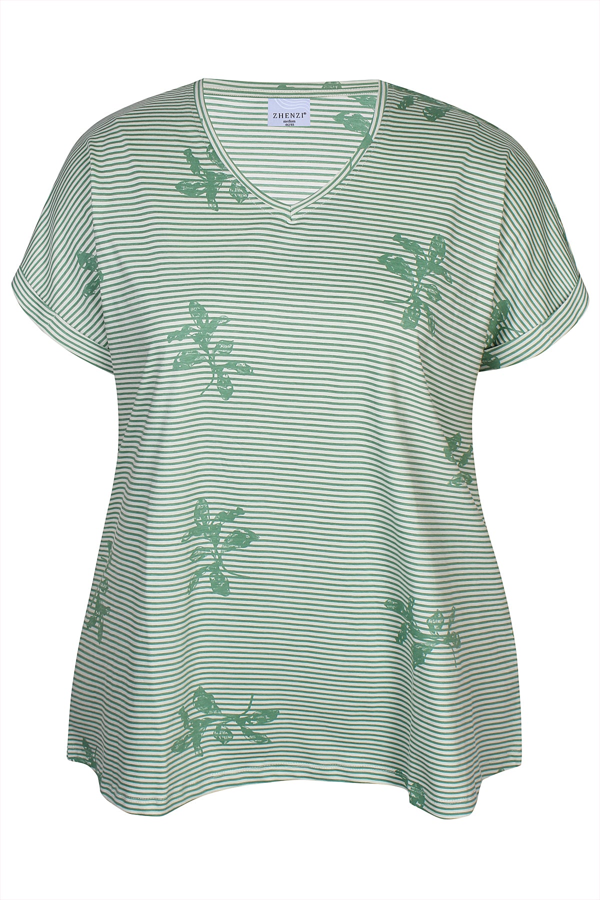 Zhenzi -Alberta 1254-T-shirt S/S Cactus green