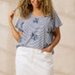 Zhenzi -Alberta 1254-T-shirt S/S Sky way