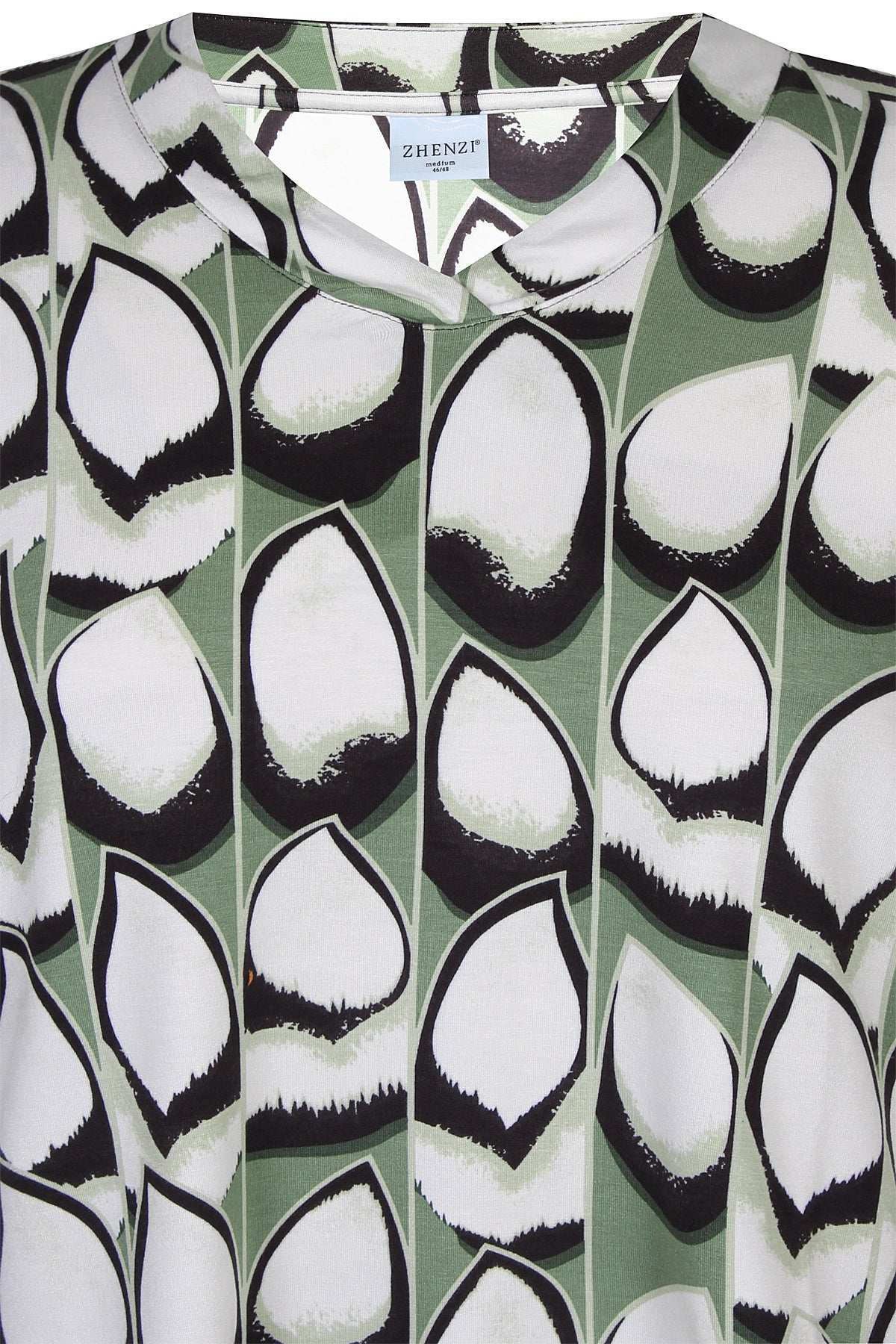 Zhenzi -Sylva 1260-Blouse 3/4 Cactus green