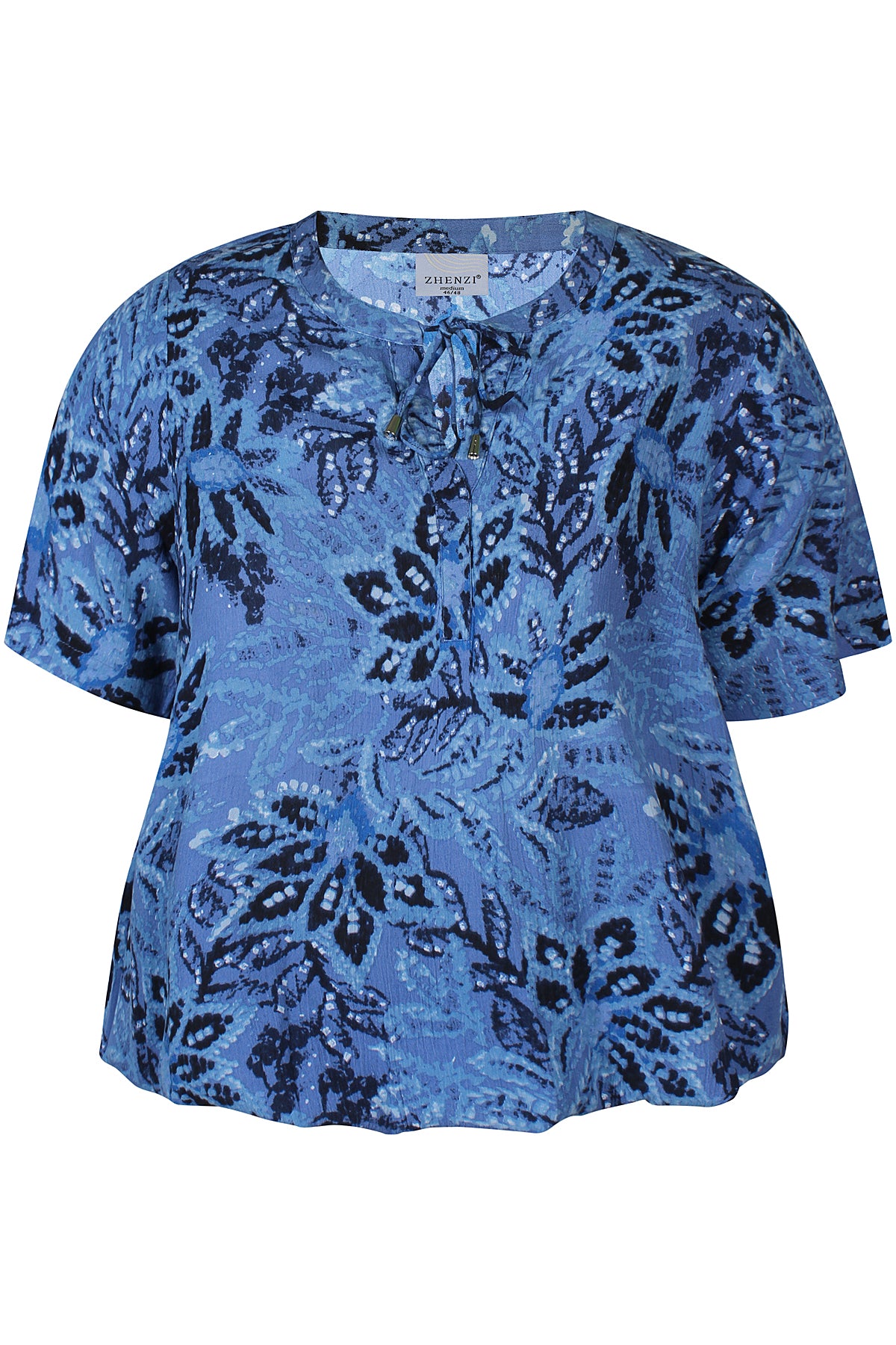 Zhenzi -Elysa 1287-Blouse S/S Navy