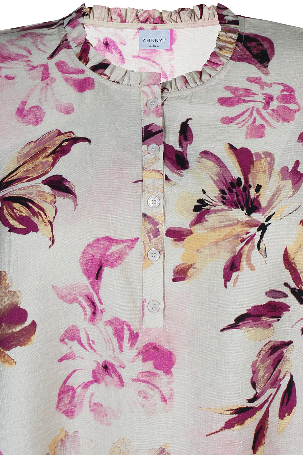 Zhenzi -Freya 1301-Blouse S/S Pink Orchid