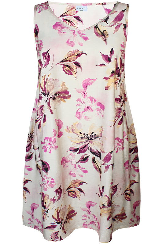 Zhenzi Freya 1302-Dress N/S Pink Orchid