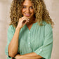 Zhenzi -Hyla 1304-Tunic 3/4 Cactus green
