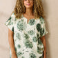 Zhenzi -Frida 1308-Blouse S/S Cactus green