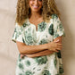 Zhenzi -Frida 1308-Blouse S/S Cactus green