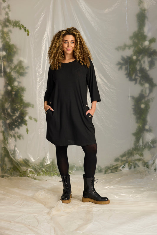 Zhenzi -Helena 1325-Tunic 3/4 Zwart