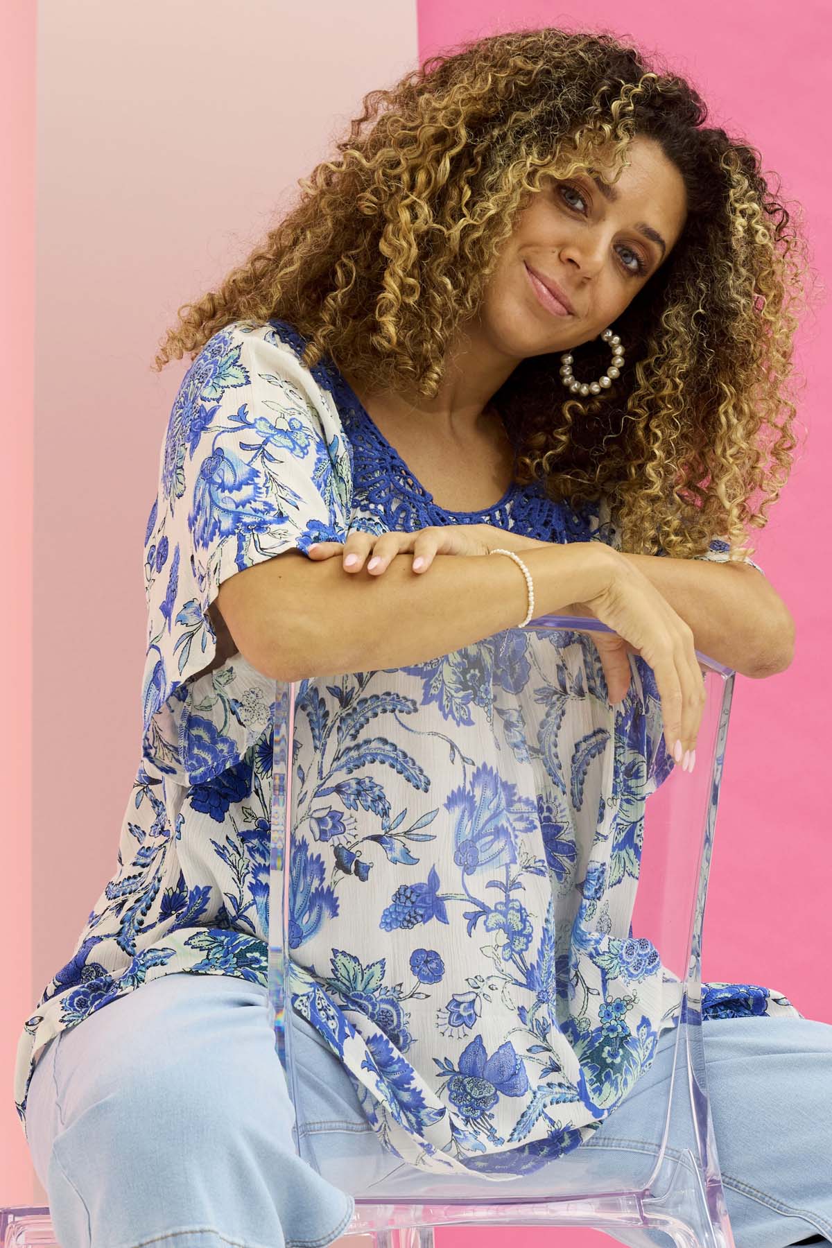 Zhenzi - Jacki 1371 - Blouse Tropic Ocean